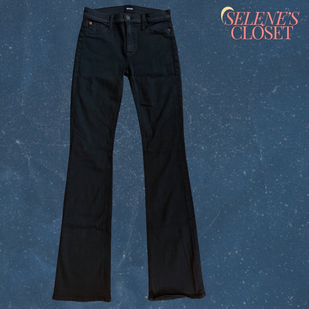 [She's Stargazing] Hudson Jeans Black Love Midrise Bootcut Jeans Sz 27
